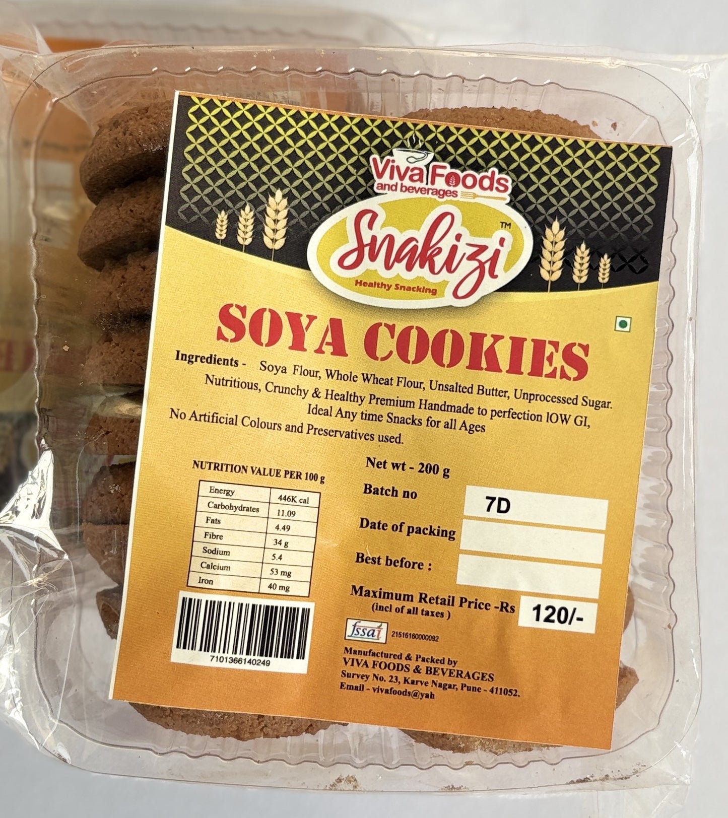 Soya Cookies (200gm)
