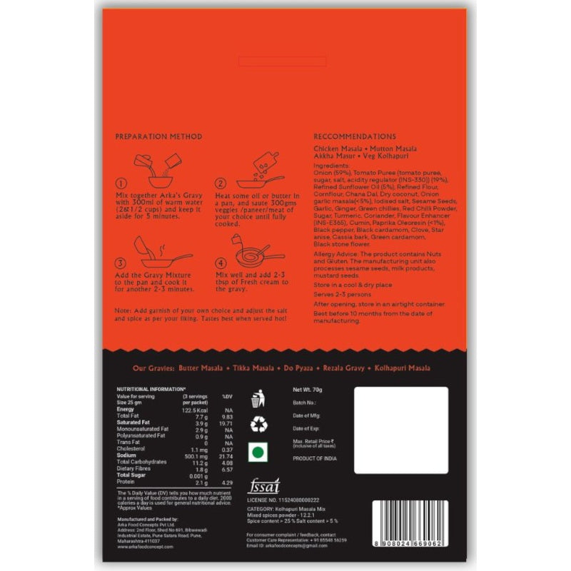 Kolhapuri gravy (70gm)